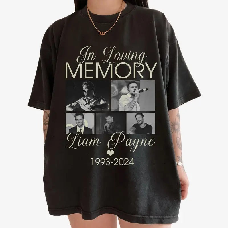 In Loving Memory Liam Payne 1993 2024 Vintage Retro Shirt Thank You Liam Payne Shirt Hoodie, Sweatshirt | UrbanDripWear.com