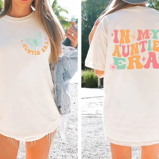 In My Auntie Era Shirt Auntie Shirt Aunt Shirt Gift For Aunts Eras Sweatshirt Cool Auntie Shirt TK43GN