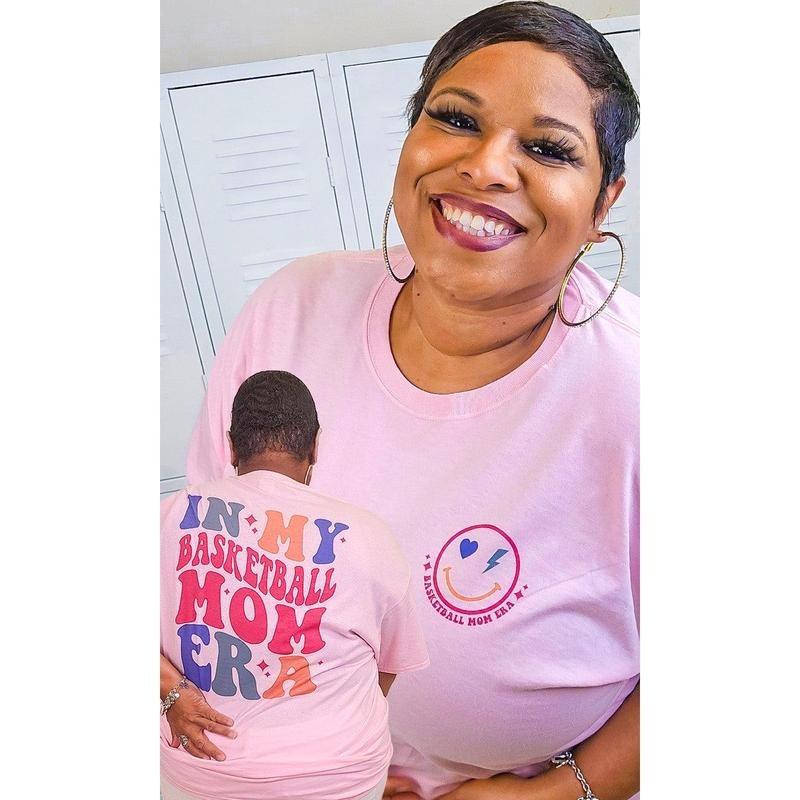 In My Basketball Mom Era Graphic T-Shirt Hoodie, Sweatshirt | UrbanDripWear.com