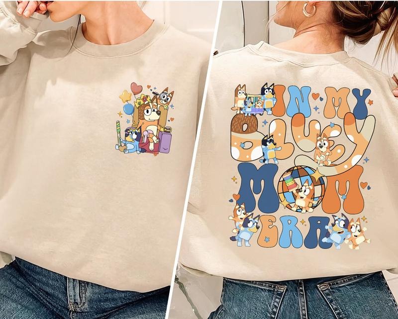 In My Bluey Mom Era Shirt | Bluey Mom Chilli Heeler Shirt | Bluey Mom Shirt | Bluey Cool Mom Club Shirt | Bluey Mum Gift...