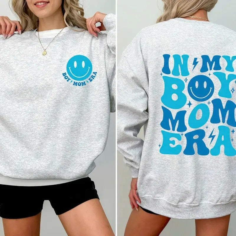 In My Boy Mom Era, Mama, Gift, Mother Sweatshirt T-Shirts, Hoodie | UrbanDripWear.com