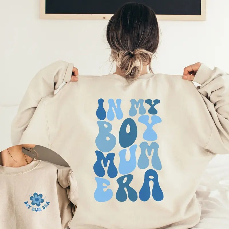 In My Boy Mum Era Sweatshirt Cool Mamas Club Gift For Mum Cute Mum Jumper Mum Tee New Boy Mama Gender Reveal Shirt...
