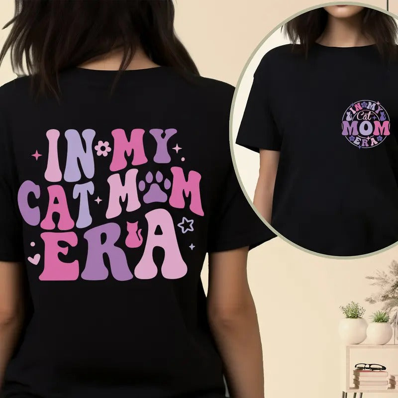 In My Cat Mom Era Shirt Cat Mom Shirt Cat Mom Life Shirt Cat Mom Vibes Shirt Cat Lover Shirt Fur Mama Shirt TK43GN...