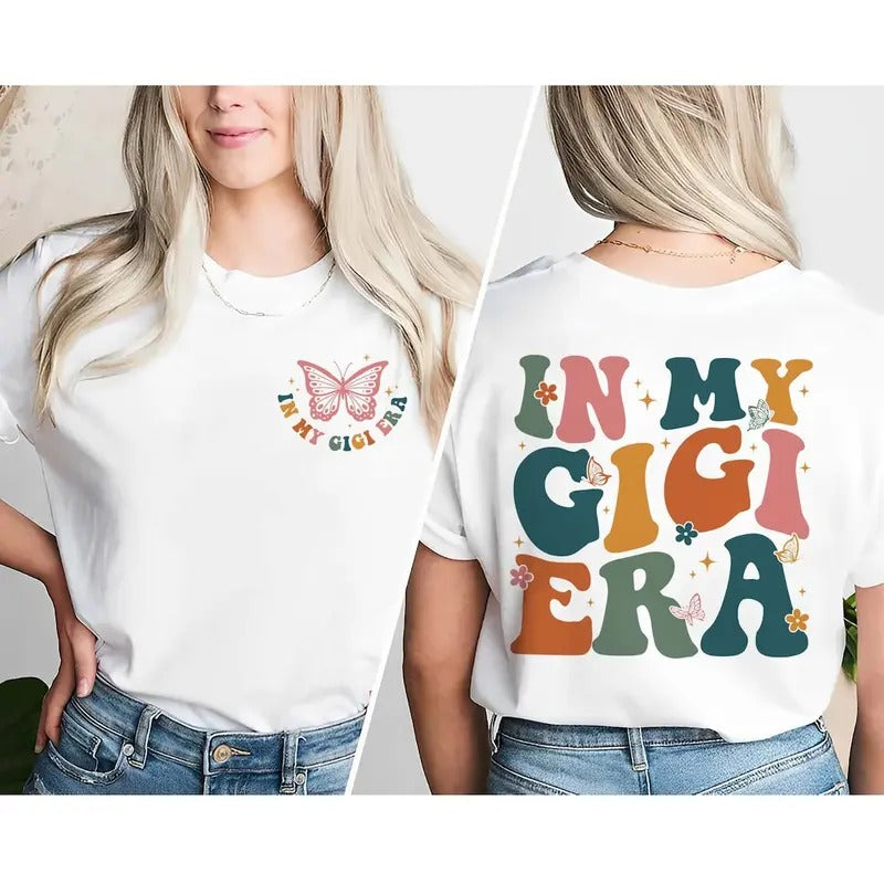 In My Gigi Era Shirt, Grandma Shirt Hoodie, Sweatshirt | UrbanDripWear.com
