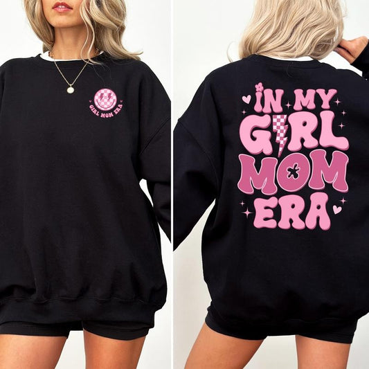 In My Girl Mama Era Sweatshirt, Pinky In My Mama Era Sweater, New Mom Apparel,  Expecting Mom Crewneck, New Mama Long Sleeve Pullover,  Expecting Mom Gift, Gift For Mom, Women's Top, Womenswear, Soft Cozy Fabric Sweatshirt