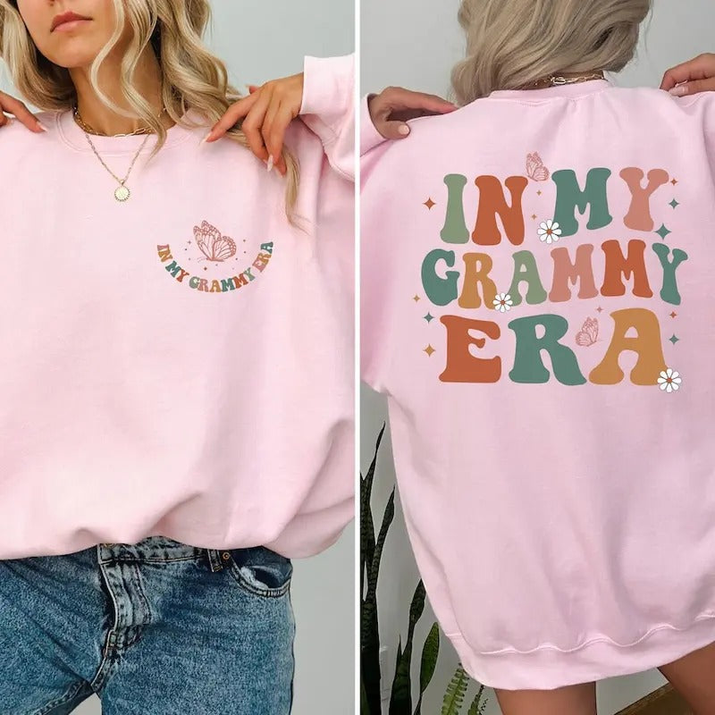 In My Grammy Era Shirt, Mother's Day Gift Hoodie, Sweatshirt | UrbanDripWear.com