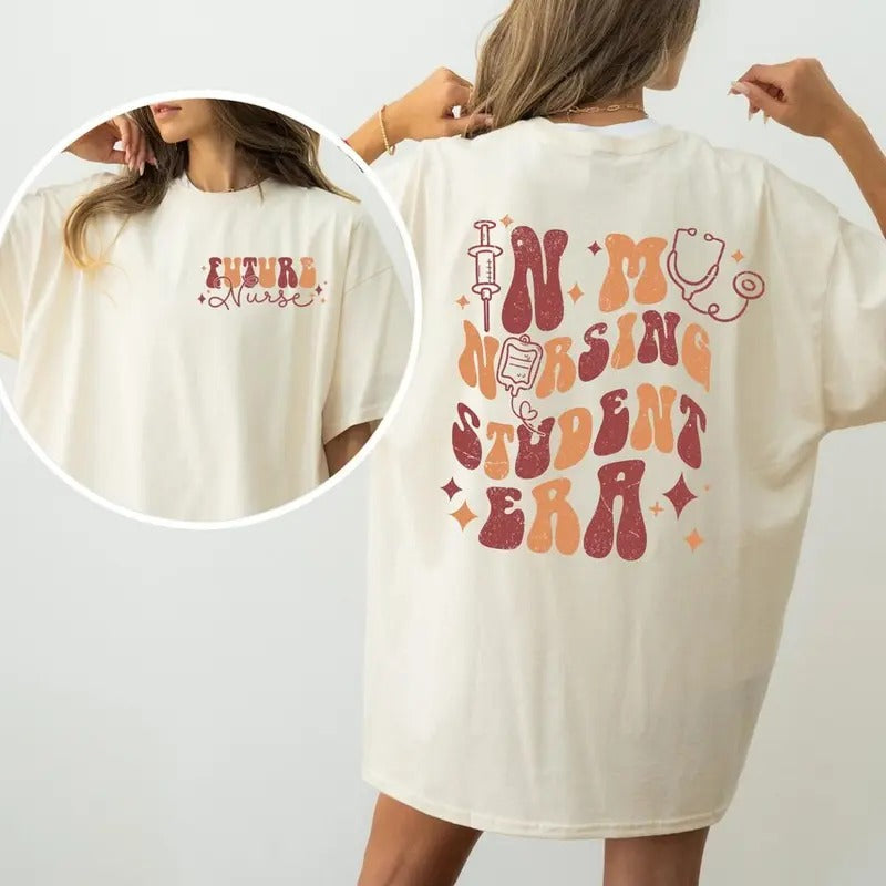 In My Nursing Student Era Sweatshirt, Gift for Nursing Students, Cute Nurse Crewneck T-Shirts, Hoodie | UrbanDripWear.com
