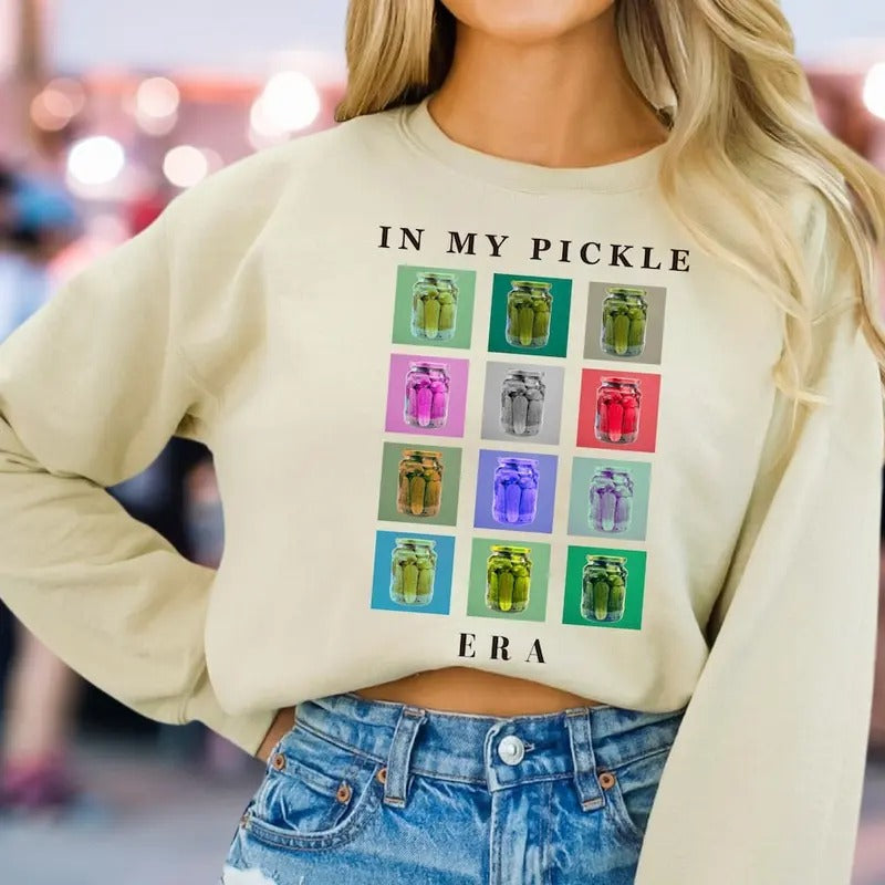 In My Pickle Era Sweatshirt, Pickle Lover T-shirt, Funny Pickles Shirt Hoodie | UrbanDripWear.com