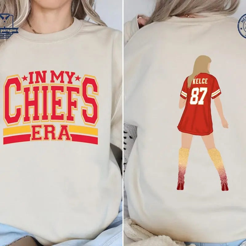 In My Red Era Chiefs Shirt | Football Jersey Sweatshirt | Karma 87 Tee | Fan-Inspired Hoodie | UrbanDripWear.com