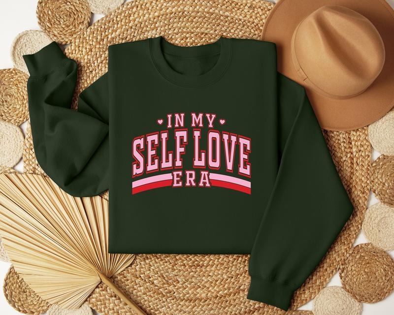 In My Self Love Era Sweatshirt, Valentine's Day Shirt, Valentine Shirt, Retro Valentine Tees, Trendy Shirt, Self Love...