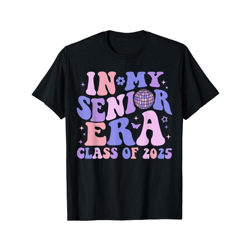 In My Senior Era Class of 2025 Groovy Senior 2025 Graduation T-Shirt made in usa Hoodie, Sweatshirt | UrbanDripWear.com