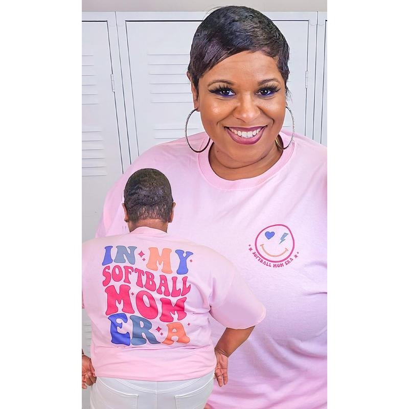 In My Softball Mom Era Graphic T-Shirt Hoodie, Sweatshirt | UrbanDripWear.com