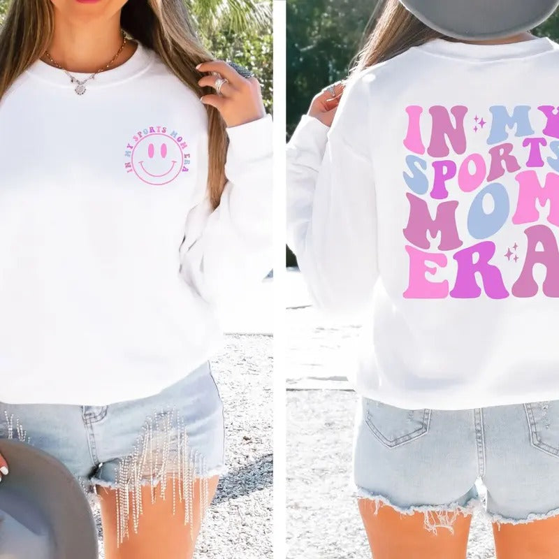 In My Sports Mom Era Sweatshirt, Sports Mom T-Shirts, Hoodie | UrbanDripWear.com