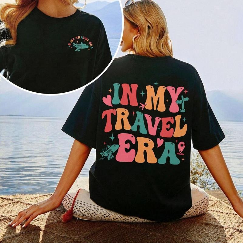 In My Travel Era shirt, Cute Travel Shirt , Girls Trip shirt, Airplane Shirt, World Traveler, Vacation Tee shirt, Classic...