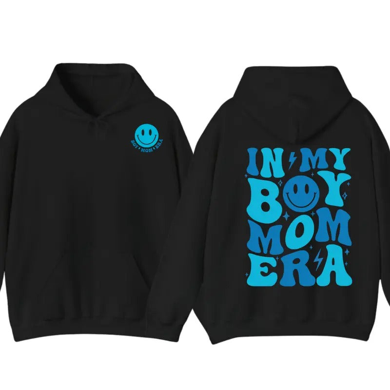 InMyBoy Mom Era Hoodie, Boys MamaTshirt, Boys Mom Club, Boys Mom Tshirt, Mom Gift, unisex Sweatshirt | UrbanDripWear.com
