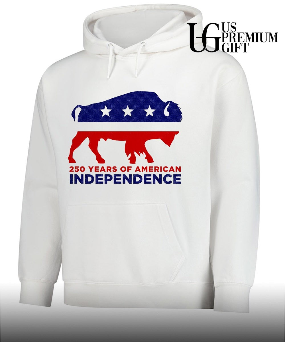 Independent Bison Flag 250 Years of American Independence shirt