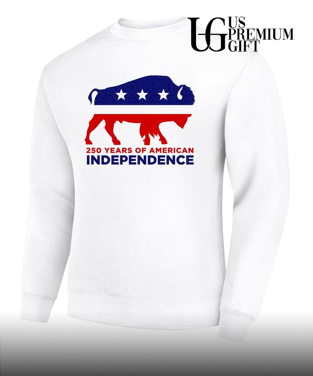 Independent Bison Flag 250 Years of American Independence shirt