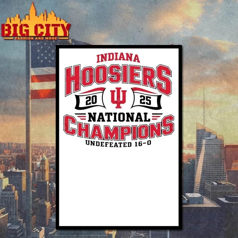 Indiana Hoosier 2025 national champions Undefeated 16-0 t-shirt