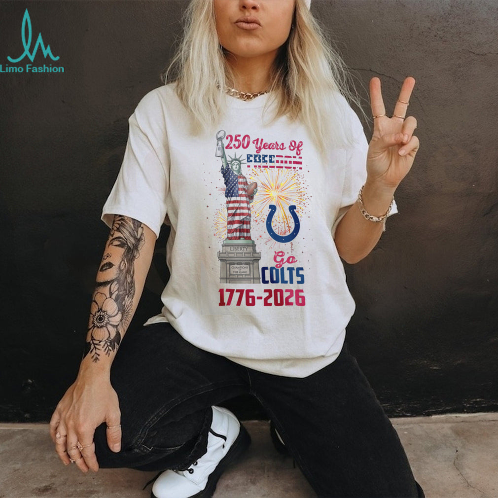 Indianapolis Colts 250 Years Of Freedom 1776 2026 USA Semiquincentennial T Shirt