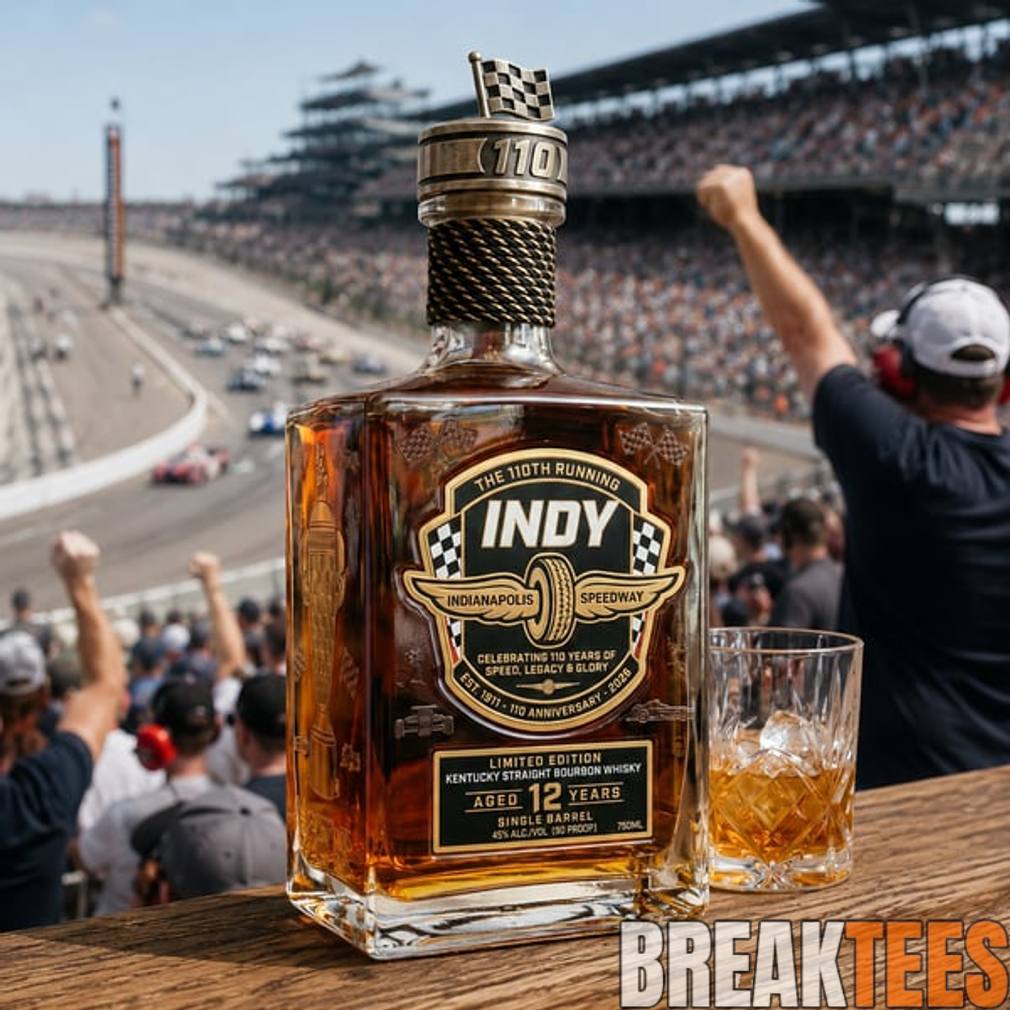 Indy 500 110th Anniversary Limited Edition Whiskey Bottle
