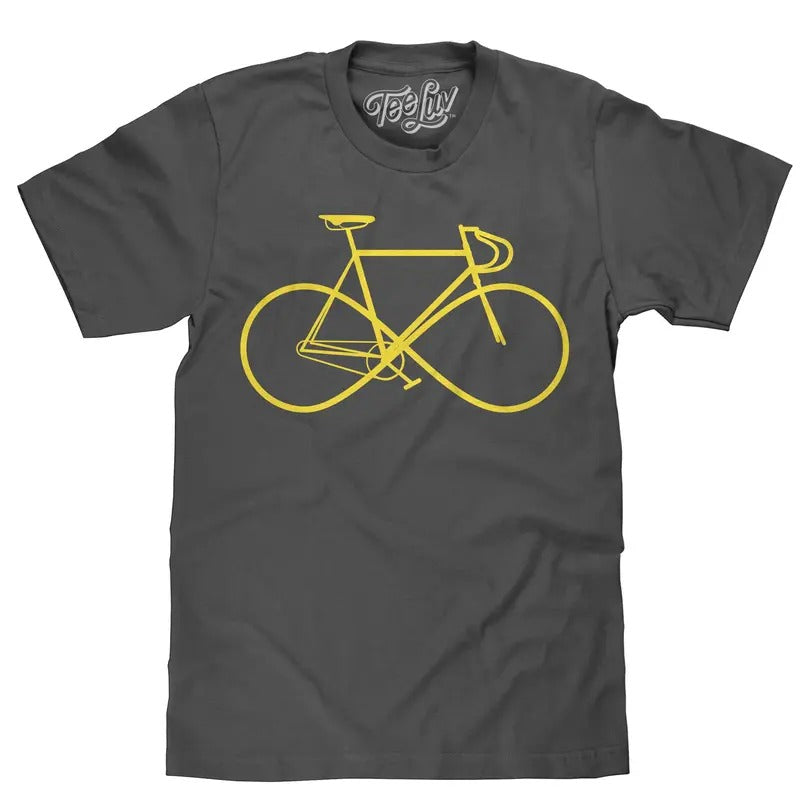 Infinity Sign Bicycle T-Shirt - Gray Hoodie, Sweatshirt | UrbanDripWear.com
