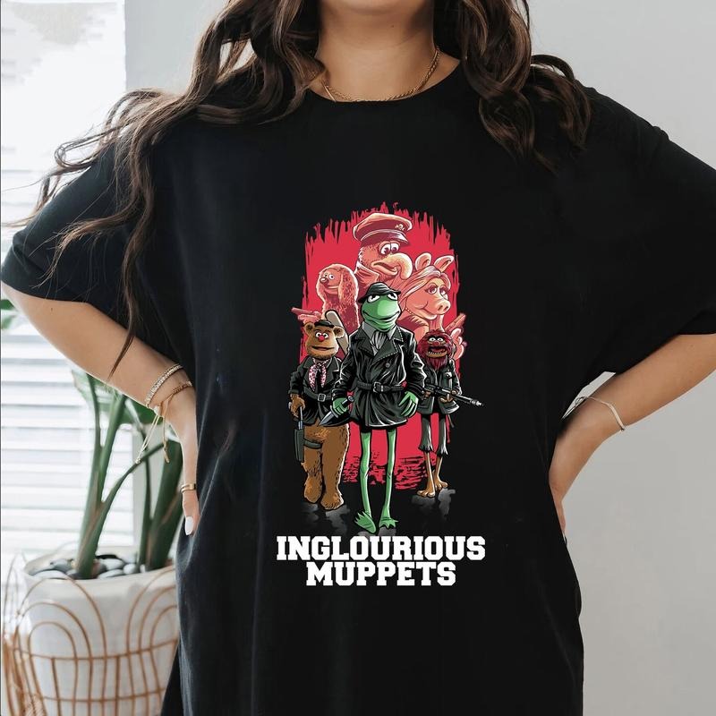 Inglourious Muppets Shirt, Muppets Movie Tee Shirt, Muppets Cosplay T-shirt, Vintage Movie Shirt, Muppets Merch Hoodie,...