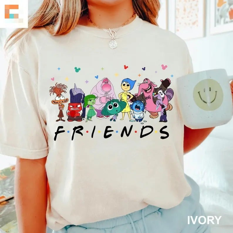 Inside Out 2 Friends Tshirt, Mental Health Shirt, Family Trip Shirt, Para, Mental Health Tee Cotton Top Womenswear...