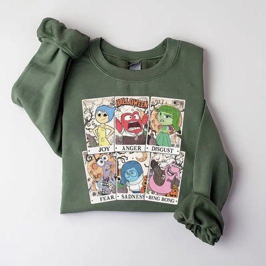 Inside Out Halloween Shirt, Inside Out Tarot Card Shirt, Inside Out Halloween Shirt, Inside Out Group Matching, Spooky Season, Inside Out characters shirt, It's Okay To Feel All The Feels Shirt,  halloween shirt, Inside Out 2shirt