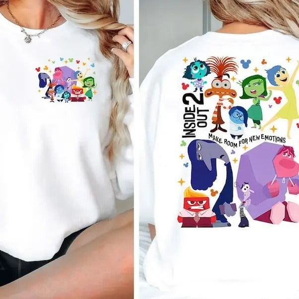 Inside Out It's Okay To Feel All The Feels Shirt, Everyday Is Full Of Emotions Mental Health Shirt, Printed In US Hoodie,...