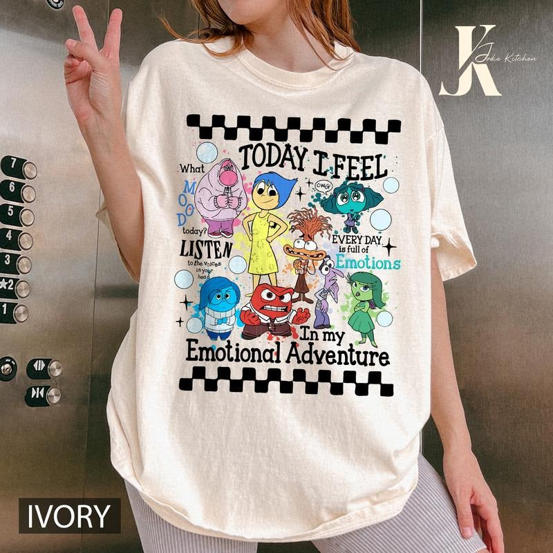 Inside out 2 friends shirt, It's Okay To Feel All The Feels Shirt, Mental Health Matter Shirt, Emotional support shirt,...