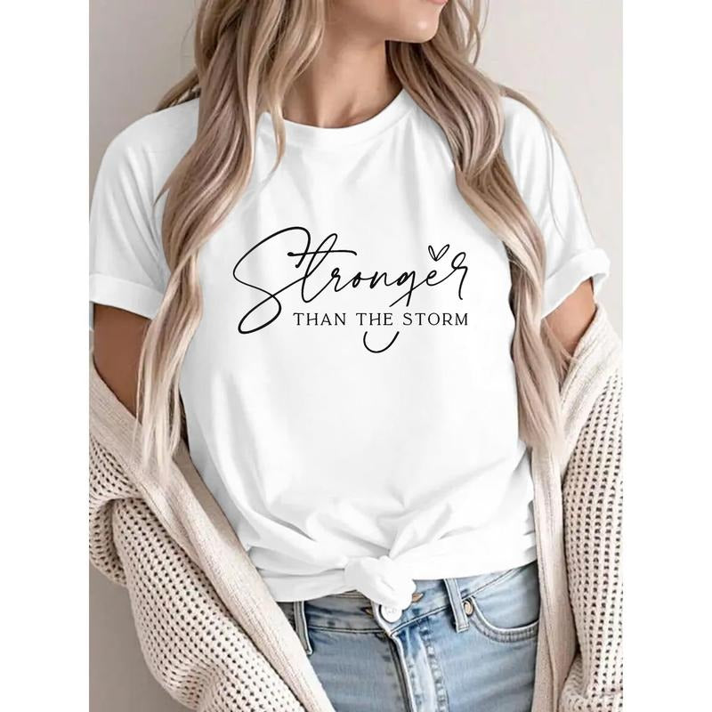Inspirational T - Shirt with an Empowering Message "Stronger THAN THE STORM" Hoodie, Sweatshirt | UrbanDripWear.com