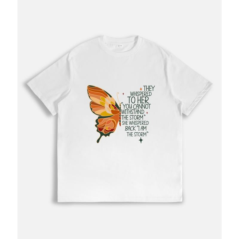 Inspiring and Empowering T - Shirt: Butterfly with Motivational Quote Hoodie, Sweatshirt | UrbanDripWear.com