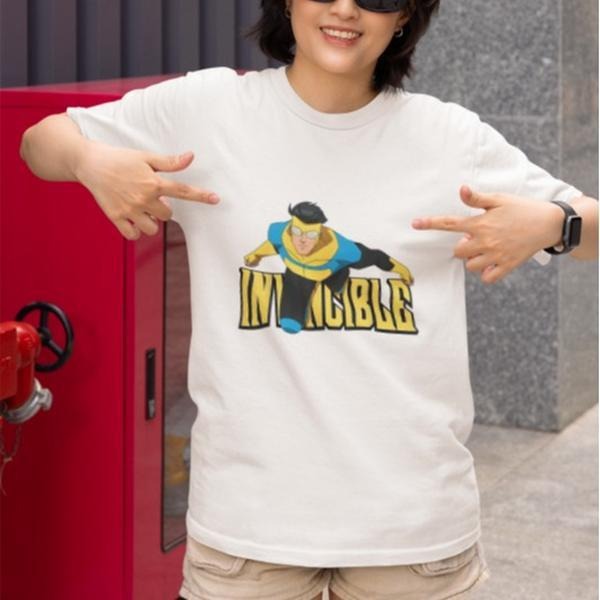 Invincible Superhero Anime-Inspired Cotton T-Shirt for Men & Women