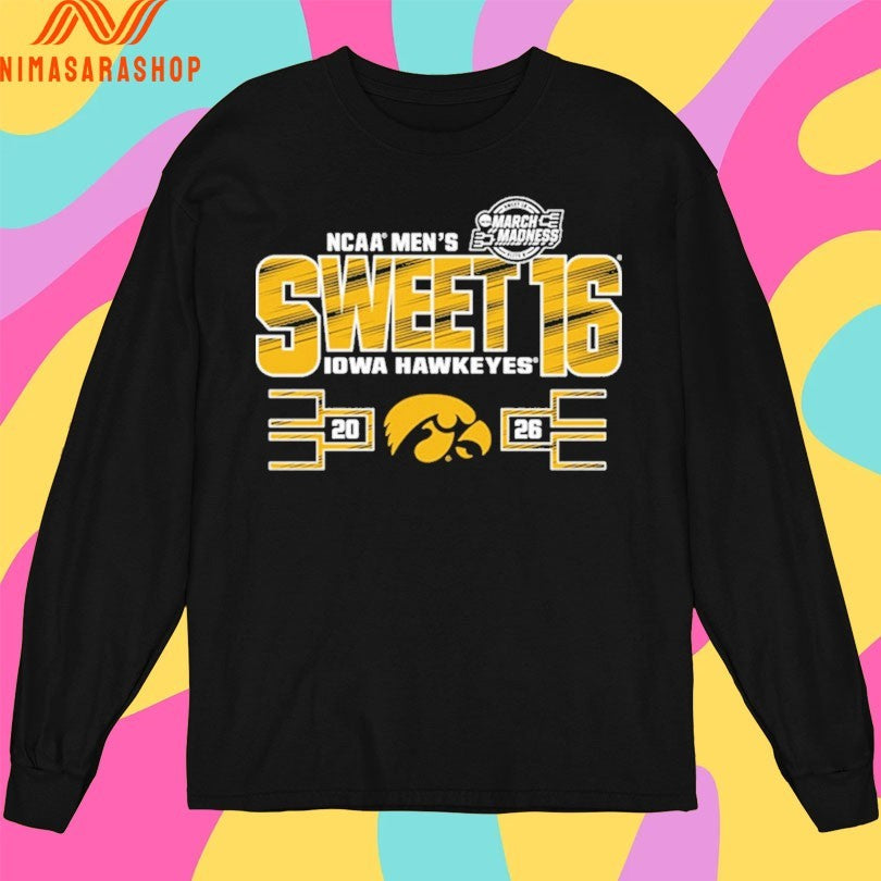 Iowa Hawkeyes 2026 Ncaa Men’s Basketball Sweet 16 March Madness Shirts