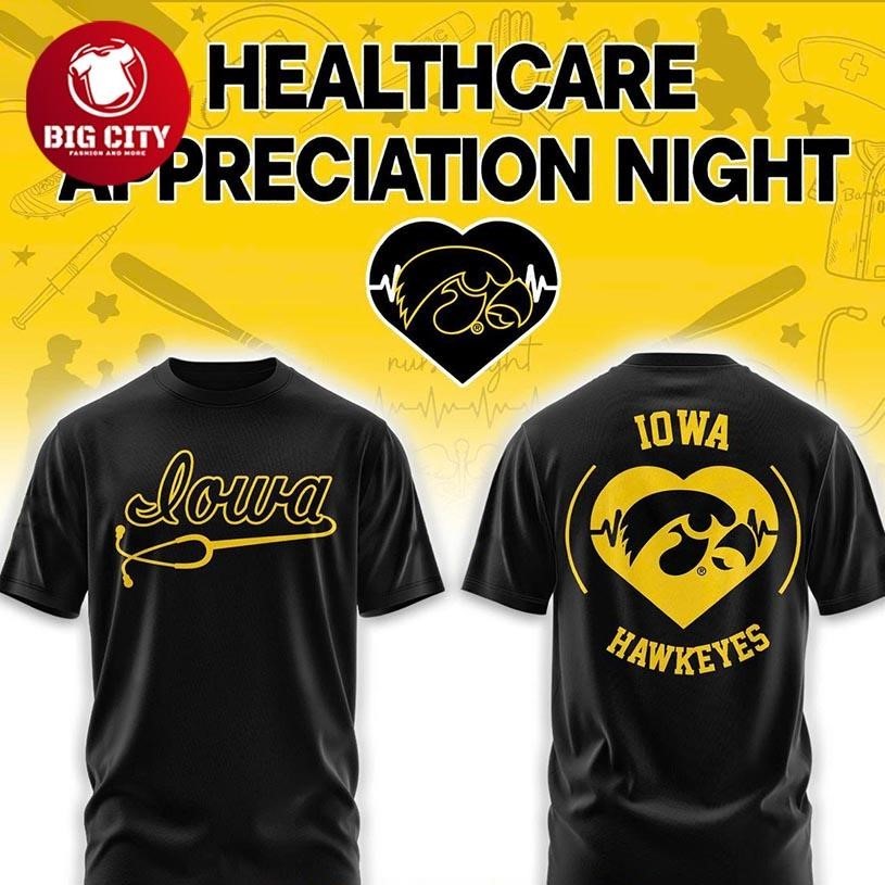 Iowa Hawkeyes x Healthcare Appreciation Night 2026 Two Sided Shirt