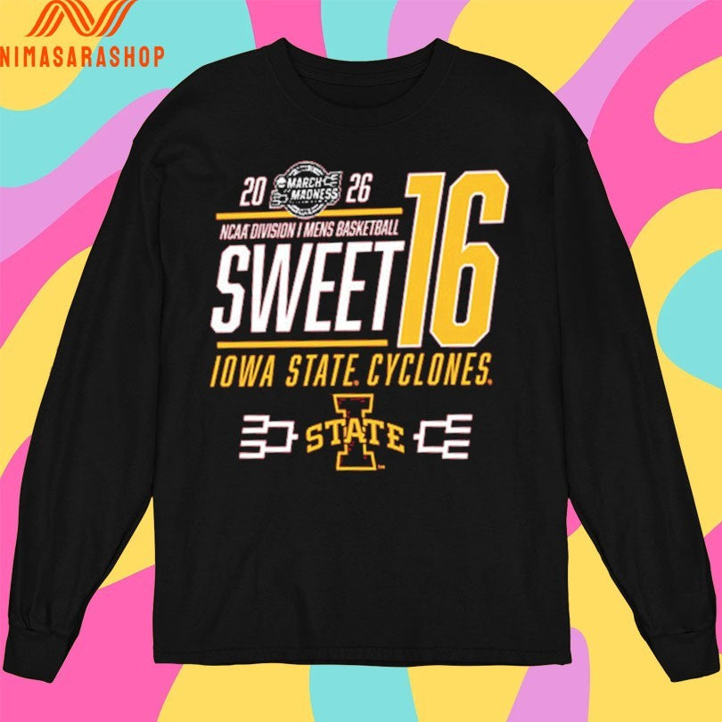 Iowa State Cyclones 2026 Ncaa Division I Men’s Basketball Sweet 16 March Madness Shirts