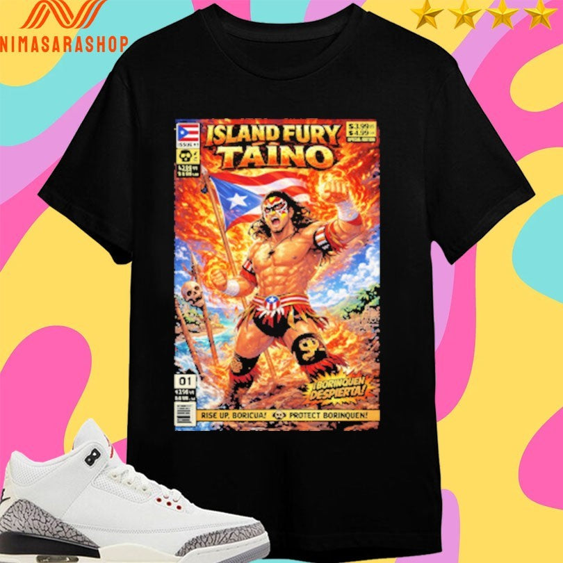 Island Fury Taino Taino Comic Book Cover Shirts