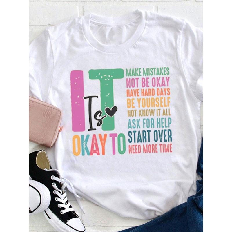 It Is Okay to Need More Time Teacher T Shirt, Women'S Casual Round Neck T-Shirt Hoodie, Sweatshirt | UrbanDripWear.com