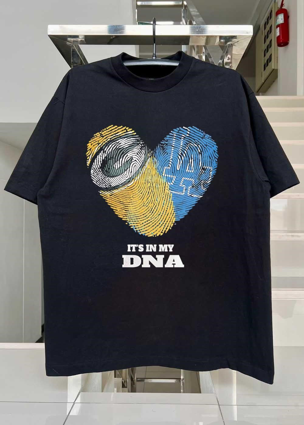It Is in My DNA Green Bay Packers Los Angeles Dodgers T-Shirt