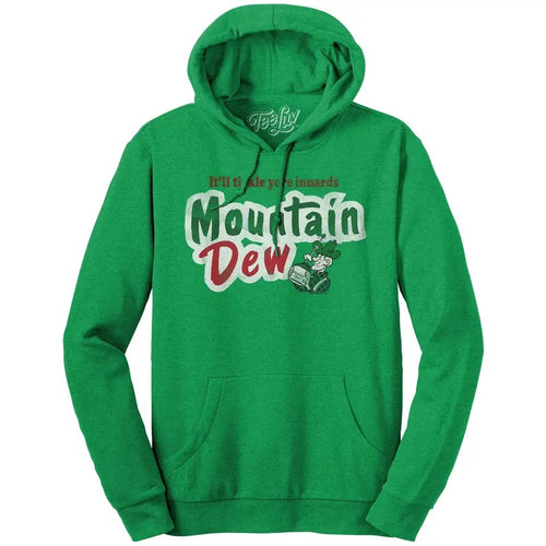 It'll Tickle Your Innards Mt Dew Pullover Hooded Sweatshirt - Green T-Shirts, Hoodie | UrbanDripWear.com