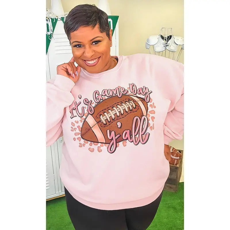 It's Game Day Y'all Graphic Sweatshirt T-Shirts, Hoodie | UrbanDripWear.com