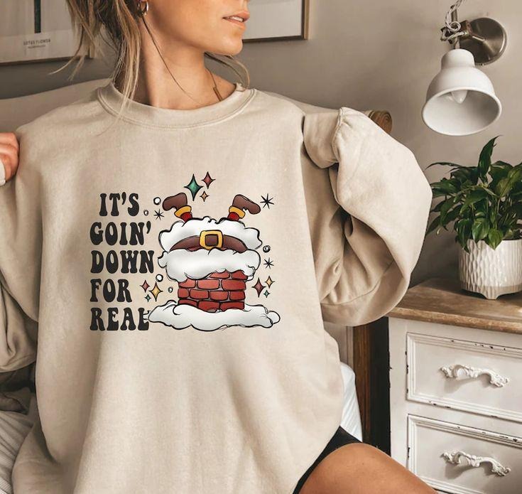 It's Going down for real Christmas Sweater, Funny Christmas, Christmas Sweatshirt, Holiday Pajamas, New Year Sweater,...