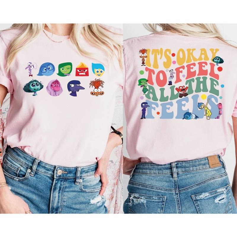 It's Okay To Feel All The Feels Shirt, Mental Health shirt, Inclusion Shirt, Speech Therapy Shirt, BCBA Shirt, Para Shirt...