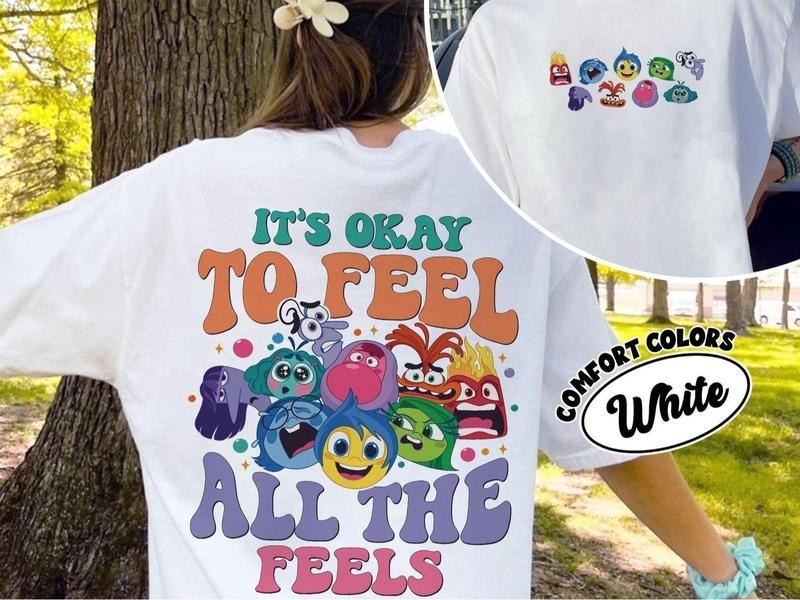 It's Okay To Feel All The Feels Youth Shirt, Inside Out Movie Shirt Hoodie, Sweatshirt | UrbanDripWear.com