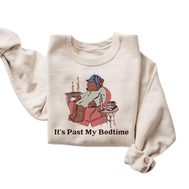 It's Past My Bedtime Shirt, Funny Bear Meme Shirt, Trendy Unisex Shirt, Gift For Her Hoodie, Sweatshirt | UrbanDripWear.com