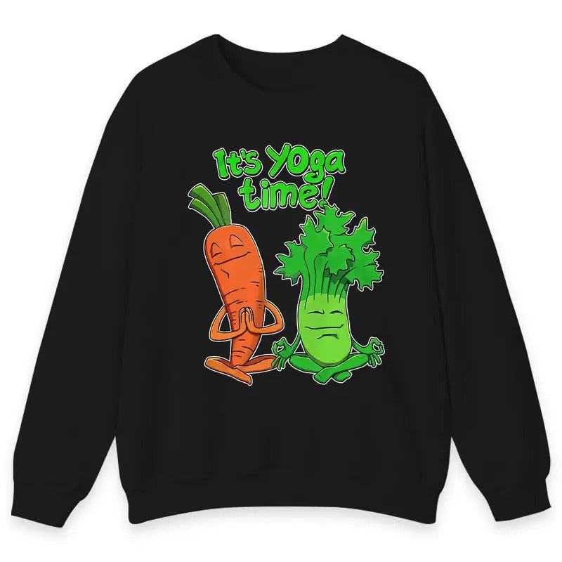 It's Yoga Time Funny Shirt Hoodie, Sweatshirt | UrbanDripWear.com