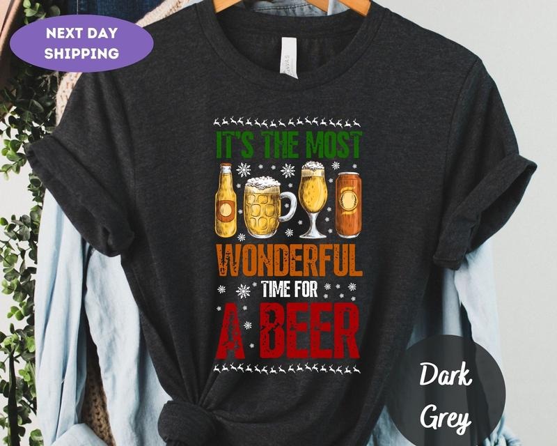 It's the most wonderful Hoodie, Time for a Beery, Christmas Festive Sweatshirt, Christmas Sweatshirt, Christmas Party,...