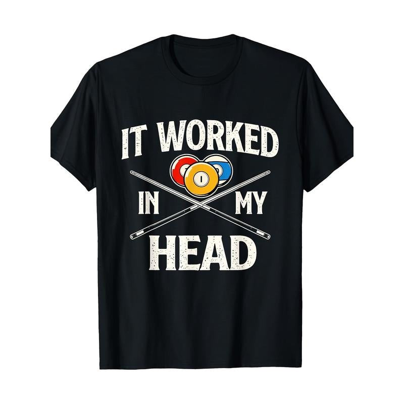 It works in my mind - Billiards Player Sports enthusiast T-shirt Made in USA Hoodie, Sweatshirt | UrbanDripWear.com