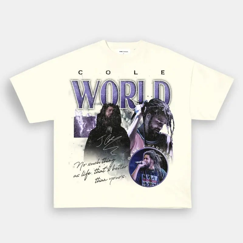 J COLE TEE - SWEATSHIRT - HOODIE 1SIDE GRAPHIC TEES, MUSIC TOUR, GIFT FOR FANS TTP | UrbanDripWear.com