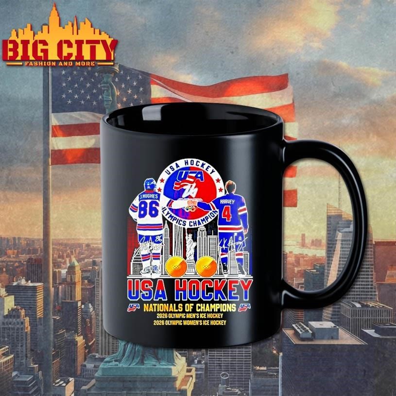 J Hughes Fist Bump Harvey Usa Hockey Nationals Of Champions Hockey City Skyline Shirt